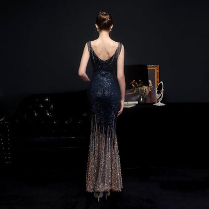 Sleeveless Sequin Formal Dress