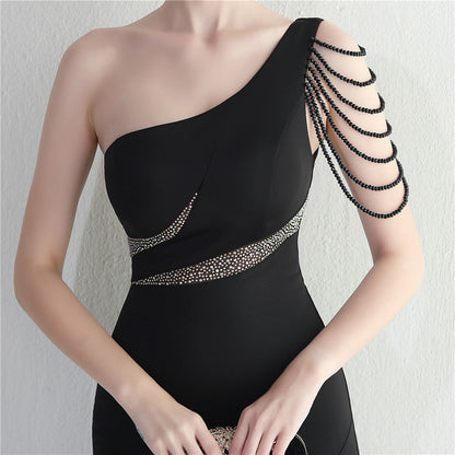 One Shoulder Long Formal Dress