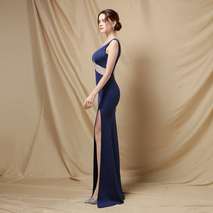 Long Fishtail Neck Formal Dresses