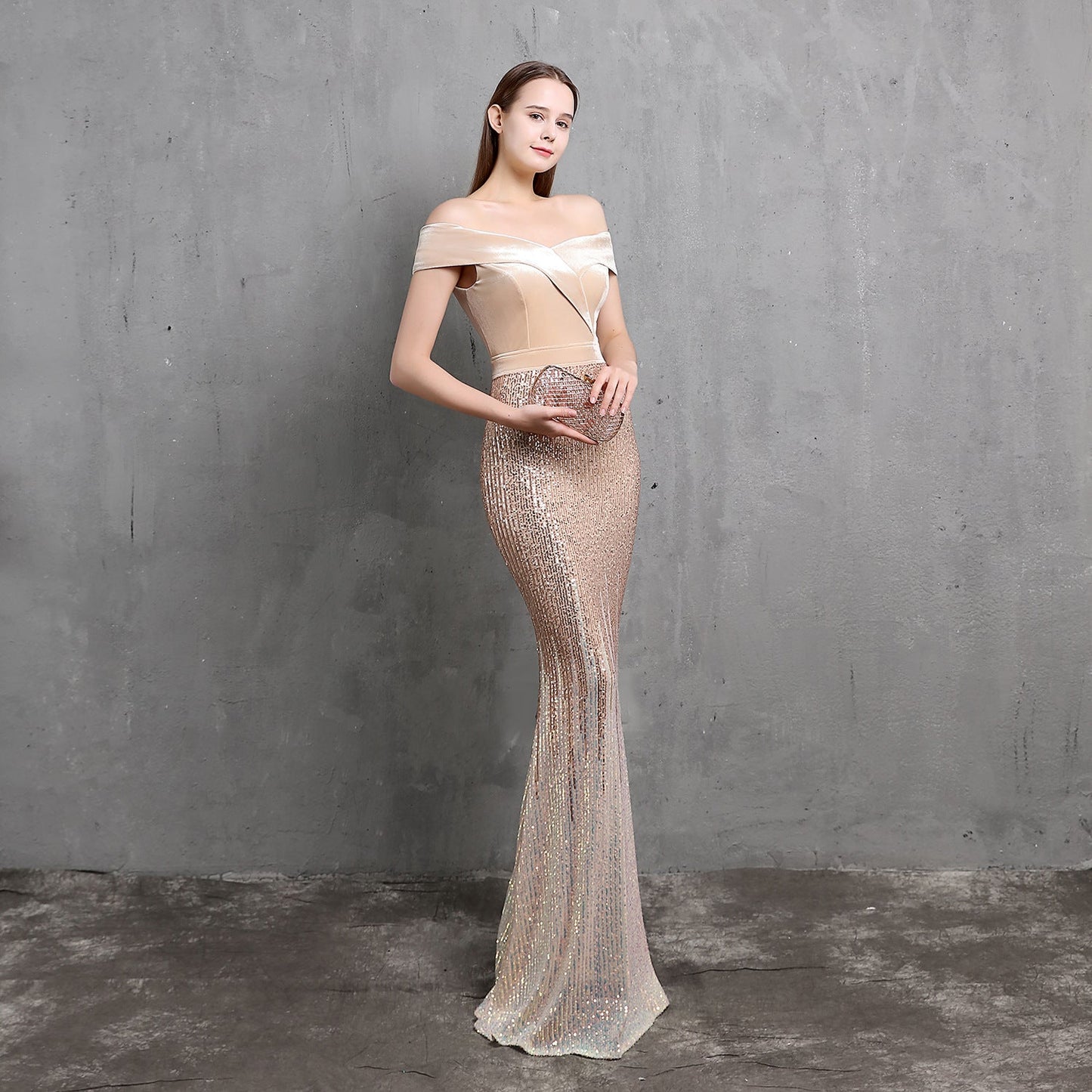 One Shoulder Fishtail Formal Dress