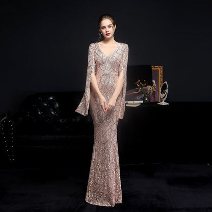 Sequin Long Formal Gown