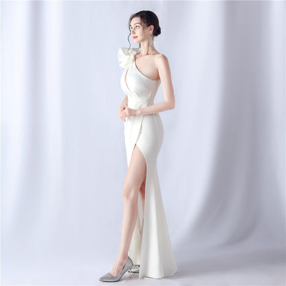 Crafted Flower With Beading Formal Dress