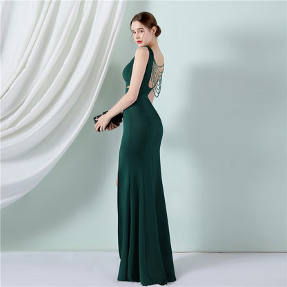 Long Halter Formal Dress