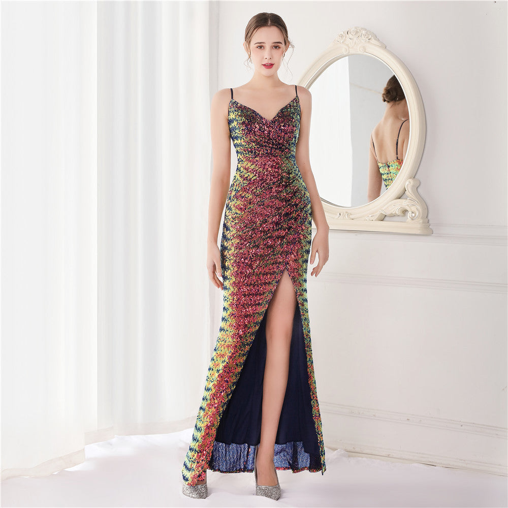 Sequin Fishtail Formal Dress