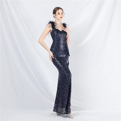 Side split formal dress