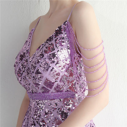 Beaded Illusion Beaded Formal Dress