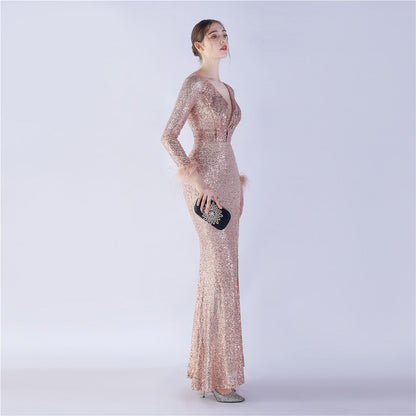 Long Sleeve Formal Dress