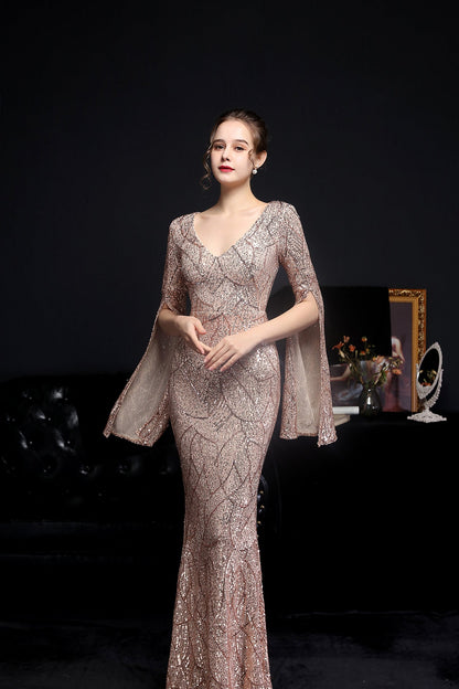 Sequin Long Formal Gown
