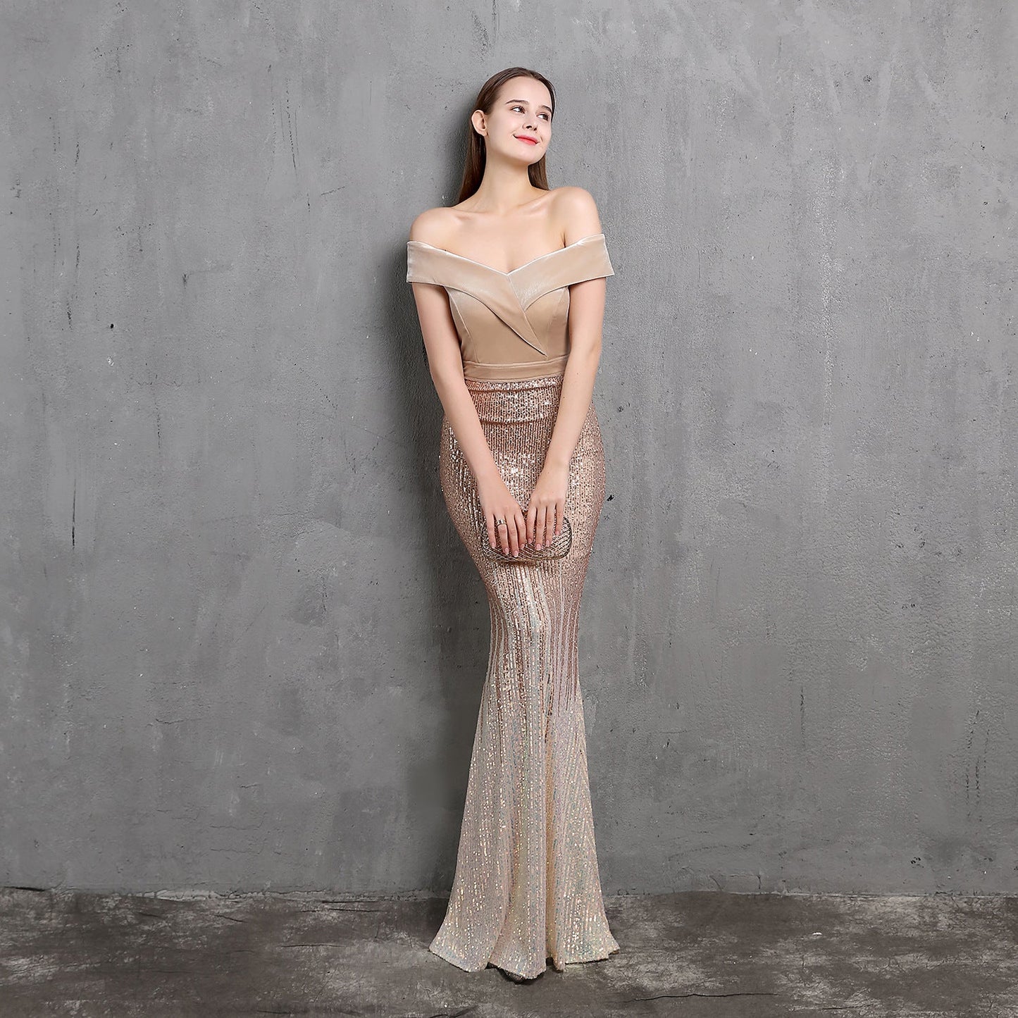One Shoulder Fishtail Formal Dress