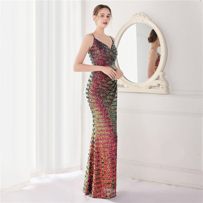 Sequin Fishtail Formal Dress