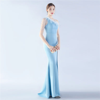 Exhibition and Wedding Evening Formal Gown