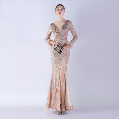 Long Sleeve Formal Dress