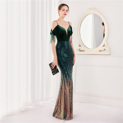 Athena Halter Long Evening Formal Dress