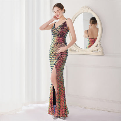 Sequin Fishtail Formal Dress