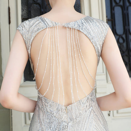 Sequin Fishtail Formal Dress