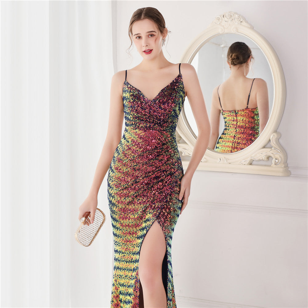 Sequin Fishtail Formal Dress