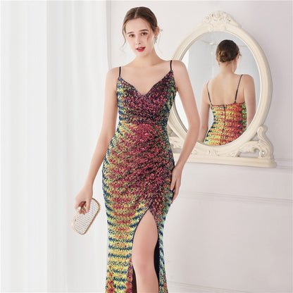 Sequin Fishtail Formal Dress