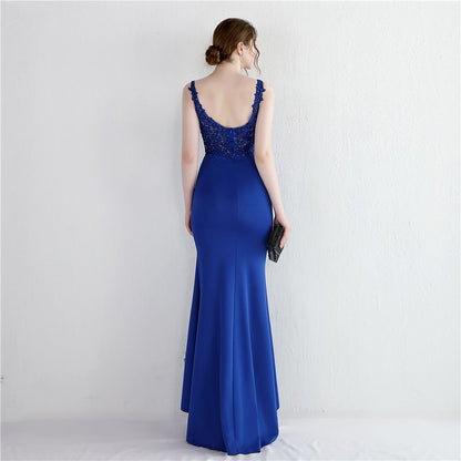 Handmade Applique Beaded Formal Dress