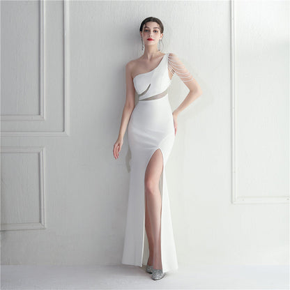 One Shoulder Long Formal Dress