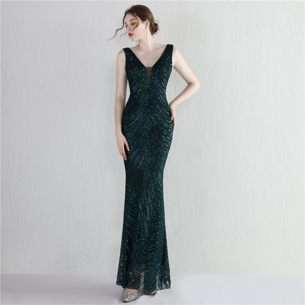 Sequin Fishtail Formal Dress
