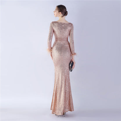 Long Sleeve Formal Dress