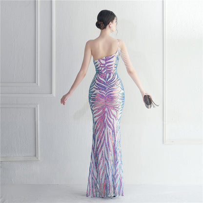 Beaded Sexy Halter Formal Dress