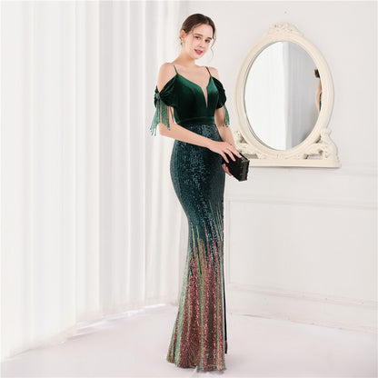 Athena Halter Long Evening Formal Dress