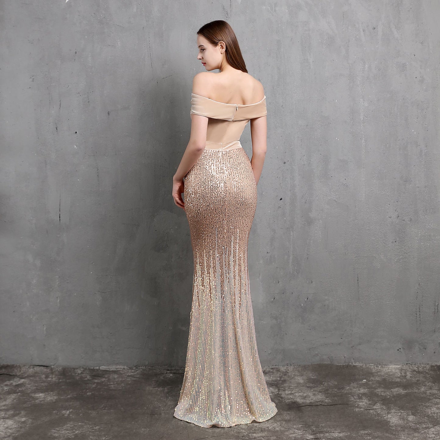 One Shoulder Fishtail Formal Dress
