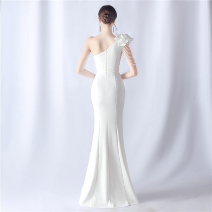 Crafted Flower With Beading Formal Dress