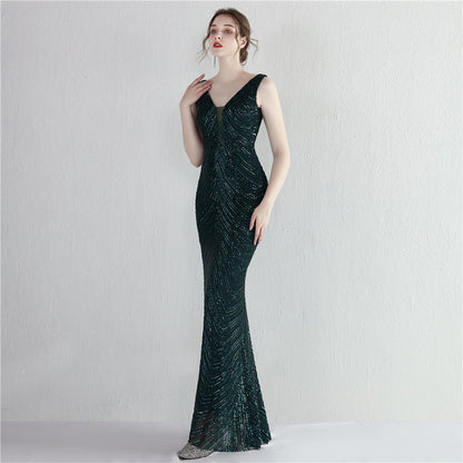 Sequin Fishtail Formal Dress