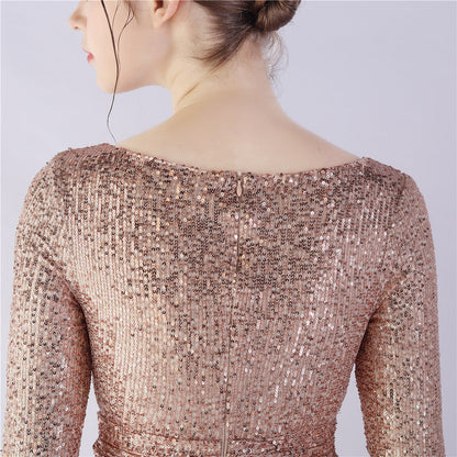 Long Sleeve Formal Dress