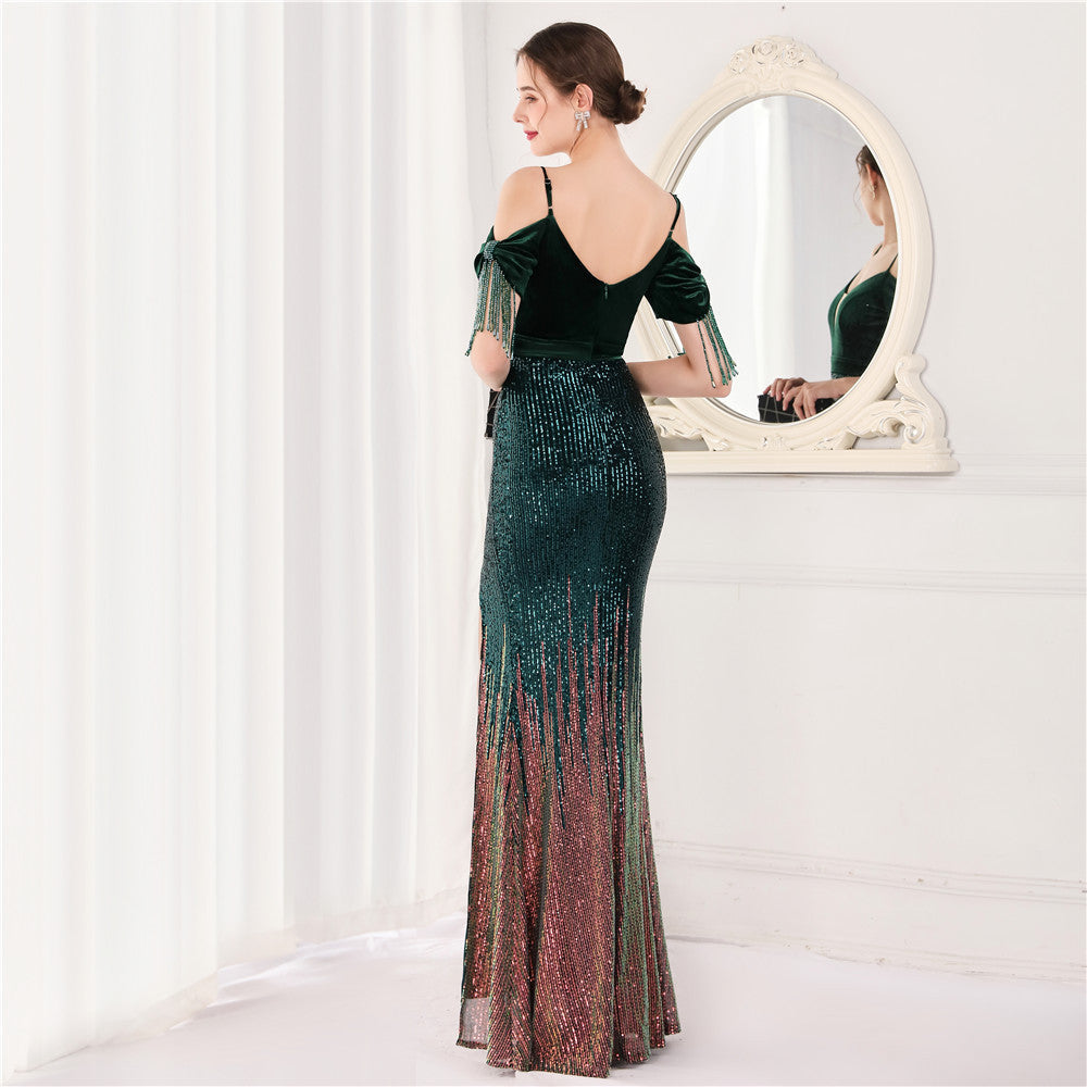 Athena Halter Long Evening Formal Dress