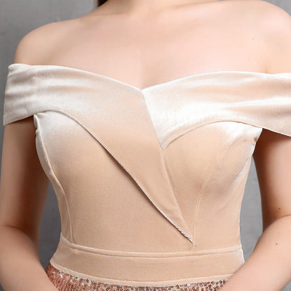 One Shoulder Fishtail Formal Dress