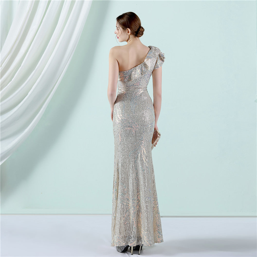 One Shoulder Formal Dress