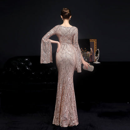 Sequin Long Formal Gown