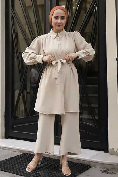 2pcs Set Long Sleeved Shirt and Pants