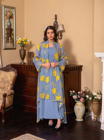 2pcs Inner Dress  with Cardigan