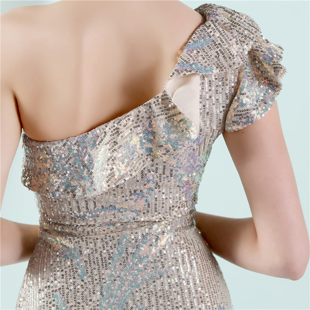 One Shoulder Formal Dress