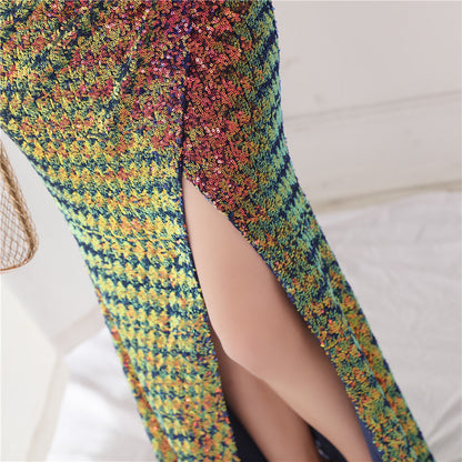 Sequin Fishtail Formal Dress