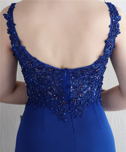 Handmade Applique Beaded Formal Dress