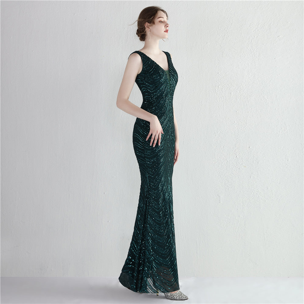 Sequin Fishtail Formal Dress
