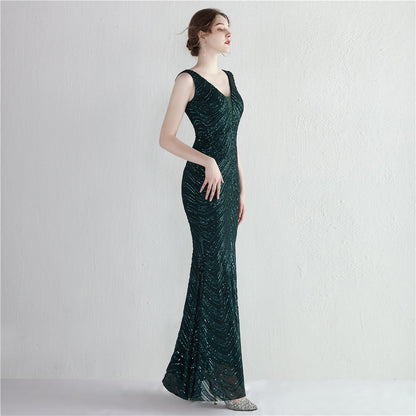 Sequin Fishtail Formal Dress