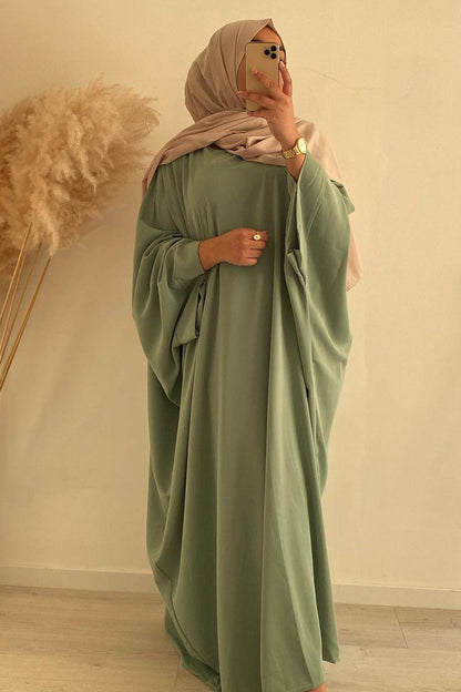 2pcs Set ROBE DRESS Hijab+ Abaya