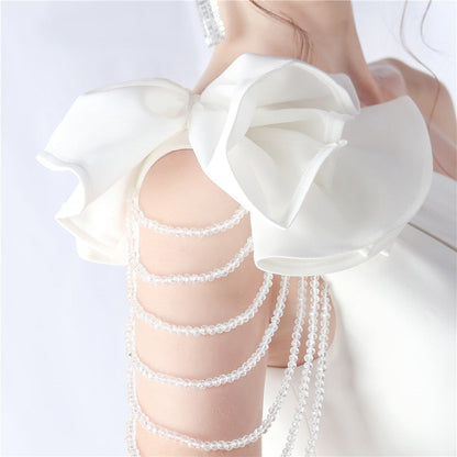 Crafted Flower With Beading Formal Dress