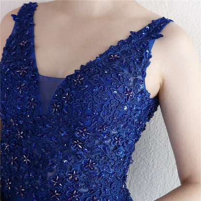Handmade Applique Beaded Formal Dress