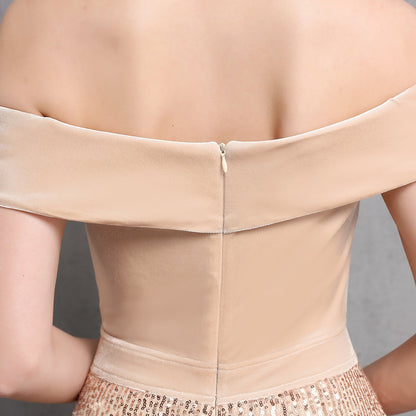 One Shoulder Fishtail Formal Dress