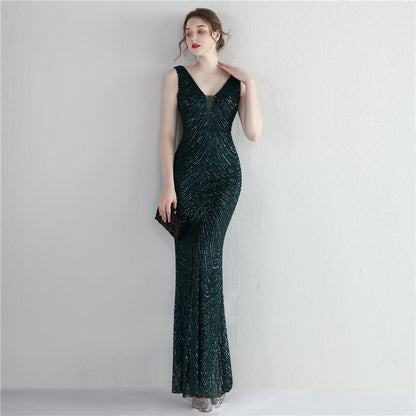 Sequin Fishtail Formal Dress