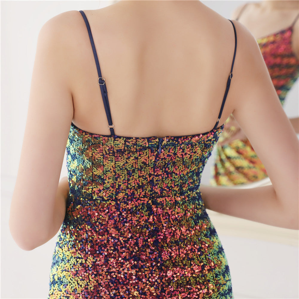 Sequin Fishtail Formal Dress