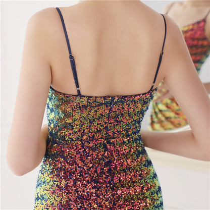 Sequin Fishtail Formal Dress