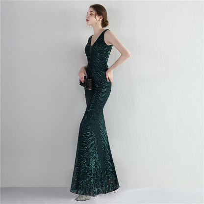 Sequin Fishtail Formal Dress